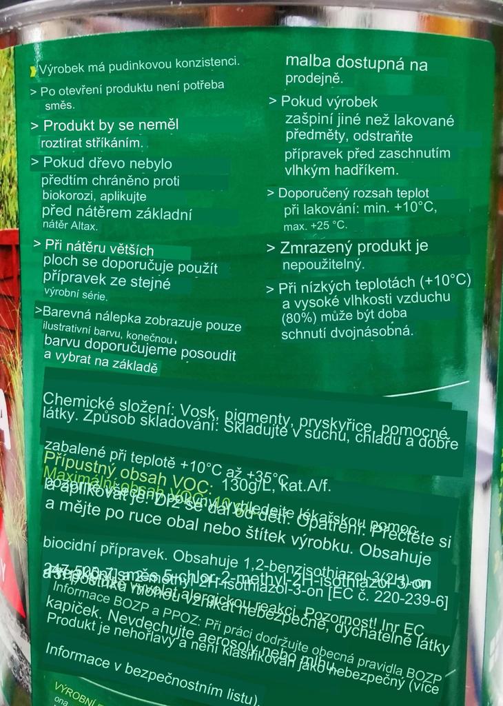 One-layer impregnation for wood and concrete, rosewood, 0.75l