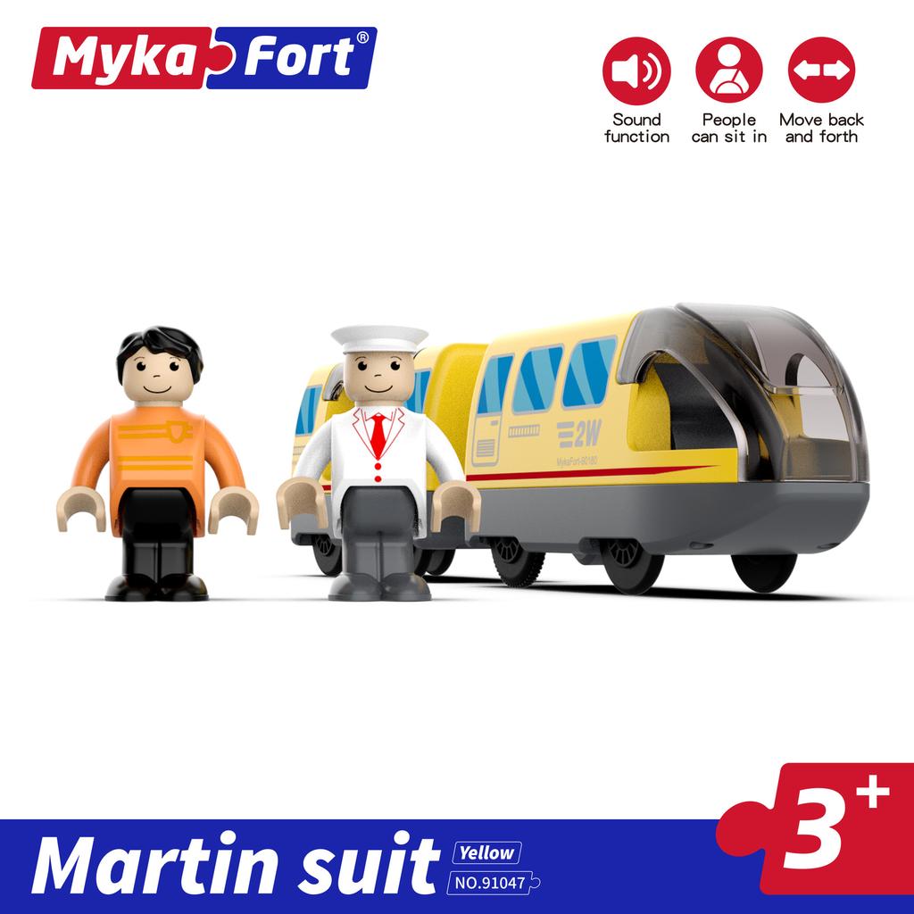 Электрическая железнодорожная машина детские развивающие деревянные трековые игрушки