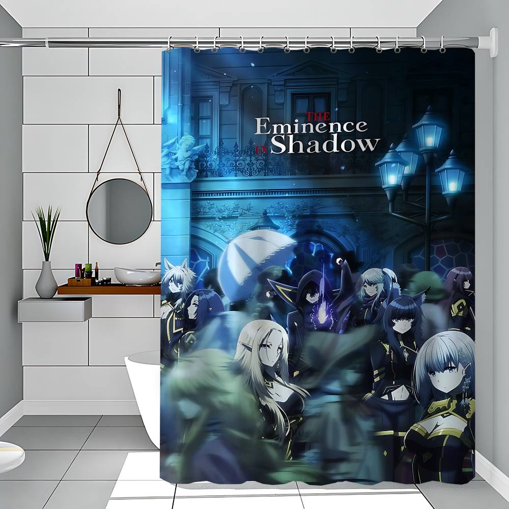 The E-Eminence In Shadow Anime Waterproof Fabric Shower Curtain Bathroom Decoration Curtain Home Hawaiian Style Shower Curtain