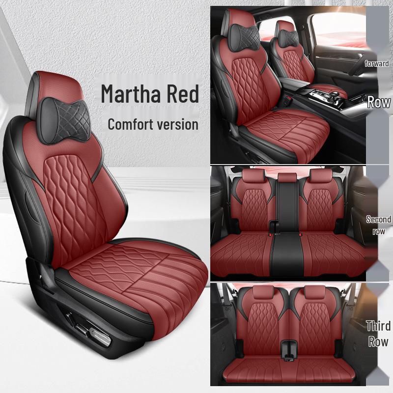 BYD Tang DM Подушка на сиденье автомобиля из натуральной кожи - Универсальная, всесезонная, совместимая с семиместным автомобилем