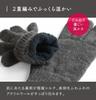 Extra Warm Silk Double Knitted Gloves for Men Gloves Silk Silk Silk Shop Extra Warm Bicycle Motorcycle Cold Protection [Kiluya] (5586) Men's