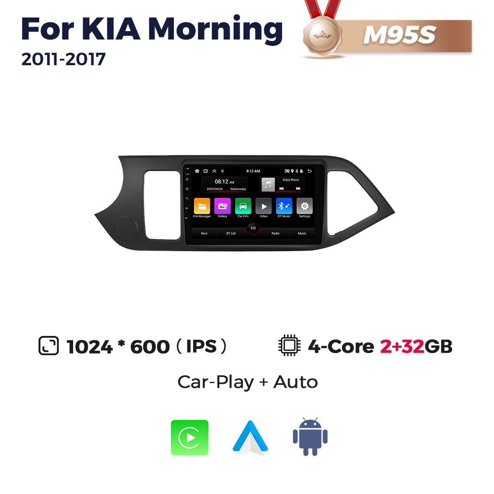 Navifly 7862S 8G+256G Android All-in-one Car Audio For KIA Morning 2 Picanto 2011 - 2016 2017 Navigation GPS Wireless Carplay BT