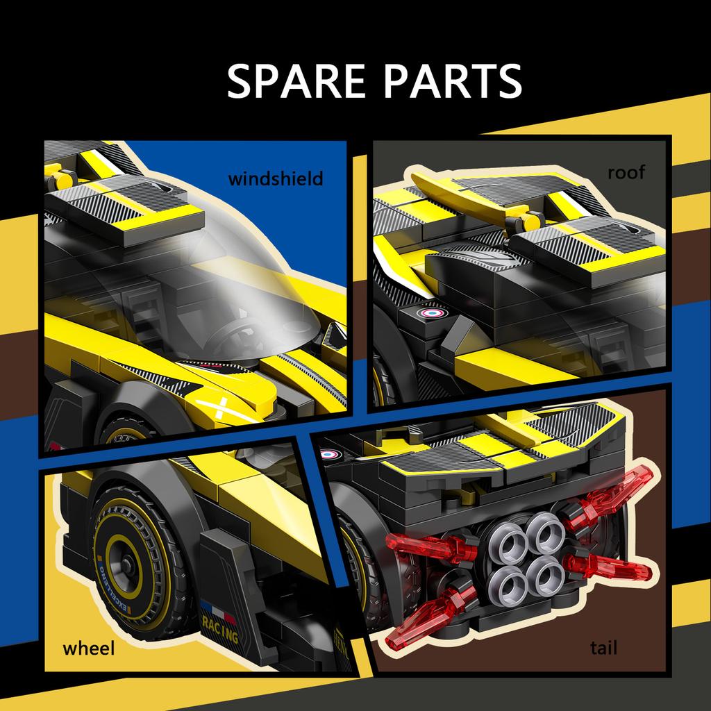 SEMBO BLOCK City Famous Technical Sports Car Supercar Model Assembly Building Block MOC Vehicle Bricks ideas Toys For Kids Gifts