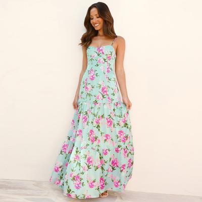 S-XL Женские платья Новые женские летние платья Платье-халтер Пляжное праздничное длинное платье Узкие тонкие платья