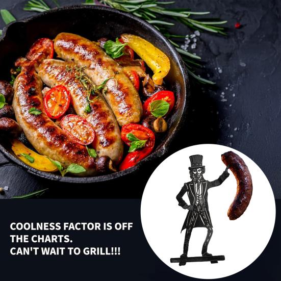 Забавный держатель для колбасок для барбекю, не ржавеющий, термостойкий, портативный, для кемпинга, гриль для хот-догов