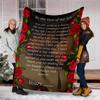 1pc Romantic Love Letter Outdoor Blanket - Lightweight Flannel Throw For Travel, Camping, Gifts For Family Or Friends yy251114189
