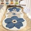 Коврик у кровати «Цветочный цикл» Ковер с цветочным узором Ковры для гостиной Ковры из искусственной шерсти Нескользящий коврик для пола Ковер для декора спальни