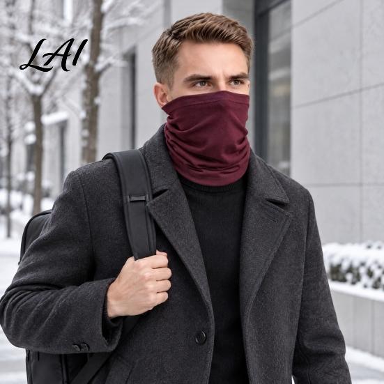Thick Face Scarf Neck Gaiter Mask for Cycling Winter Velvet Skiing Mask Guard Windproof Cold Weather Thermal Cover Men Women