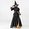 New Women's Halloween Dress Black Witch Witch Cosplay Costume Set