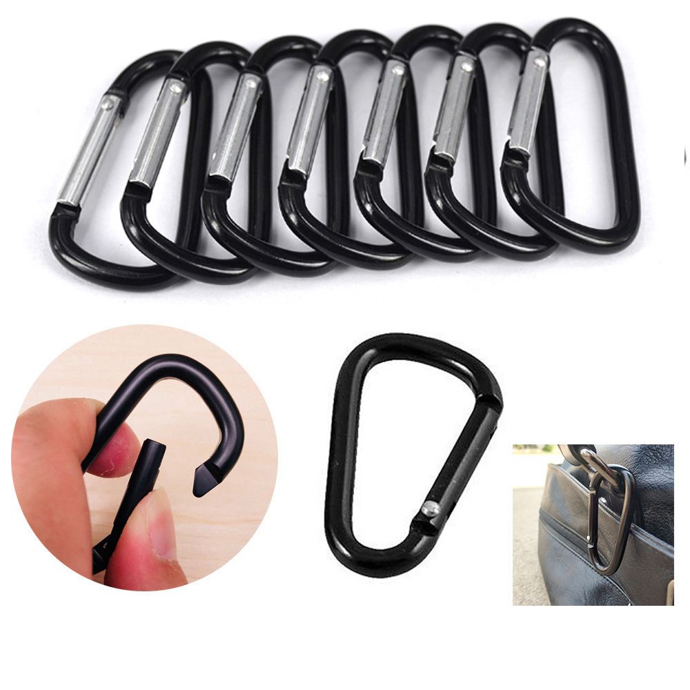 Безопасные 7-цветные алюминиевые альпинистские пряжки, крюк для кемпинга и походов, сплавная пряжка-карабин, брелок