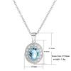 Water Drop Cubic Zirconia Crystal Ladies Necklace Collection Simple and Elegant Women Accessories Gift