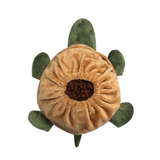 Dog Treat Dispenser Toy Interactive Plush Squeaky Turtle Ladybug Dog Chew Toy Treat Hiding Snuffle Puzzle Toy for Dogs Teething Mental
