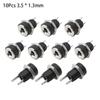 10Pcs 2 Terminal 2 Pin Supply Socket Connector DC022B 5.5 X 2.1mm Panel Mount Connector