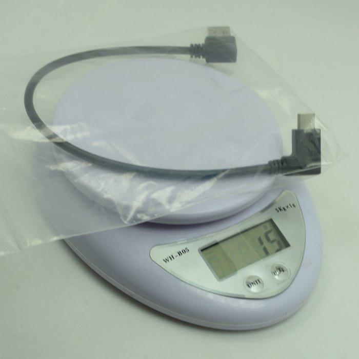 USB Type C Male Connector To 90 Degree Left Angled USB 3.0 Male Data Cable