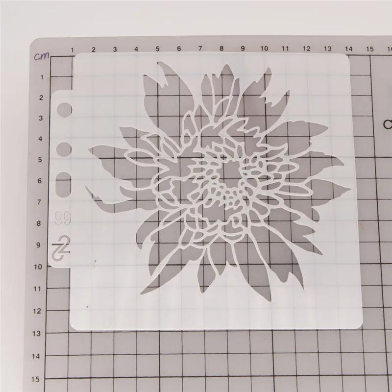 Цветочный полый трафарет для торта, шаблон для аэрографии кофе, сито для сахара с розой, форма для выпечки для украшения края свадебного торта