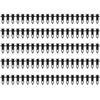 100pcs Auto Fastener Clip Car Bumper Rear Cover FenderLiner Push-Type Retainer Pin Rivet Car Replacement Accessories