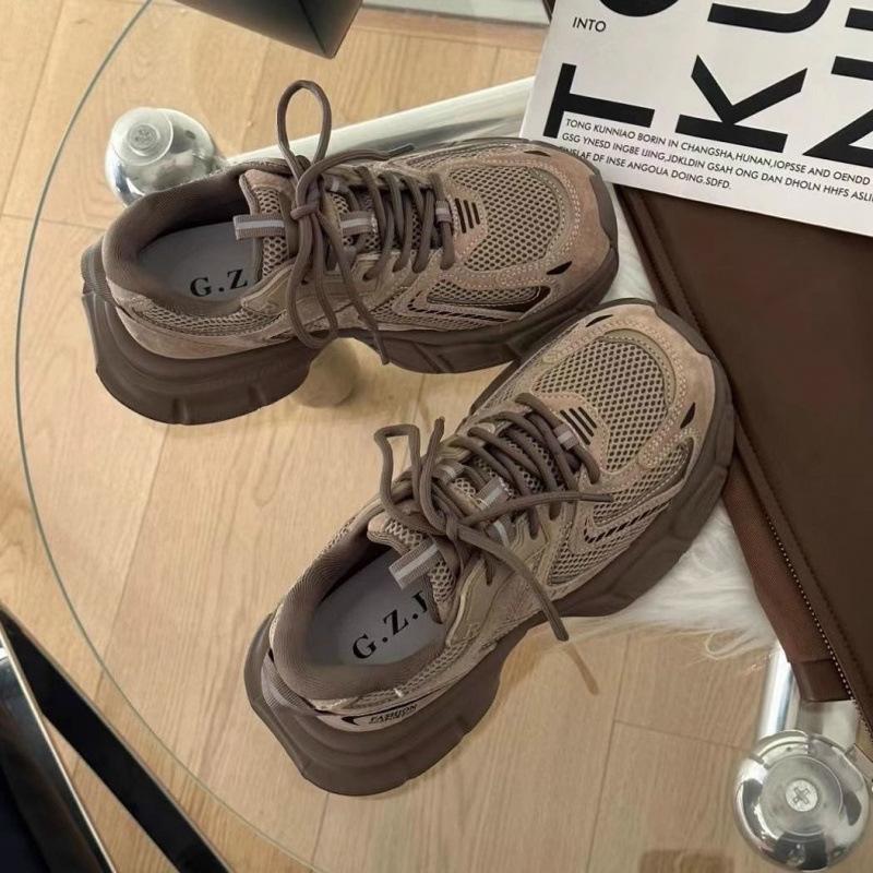 Paris dad shoes женские ins tide 2025 сетчатые легкие дышащие спортивные туфли для студентов универсальные повседневные туфли