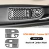 2 шт. Для BMW 1 серии E87 2008-2013 Углеродное волокно Декор Панель Рамка Кнопки Переключателя Стеклоподъемника Автомобильный Интерьер Наклейка