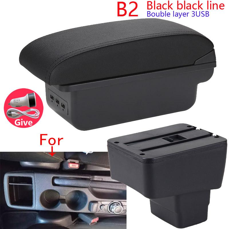 Для MAZDA CX-3 Подлокотник Для Mazda 2 Skyactiv Версия cx3 Подлокотник для автомобиля Ящик для хранения Модернизация автомобильных аксессуаров Детали интерьера