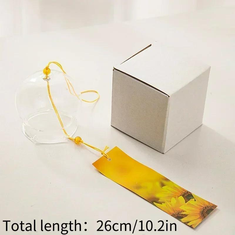 Japanese Wind Chime Handmade Sakura Wind Chimes Garden Decoration Outdoor Glass Furin Wall Hanging Home Decor Small Wind Bells