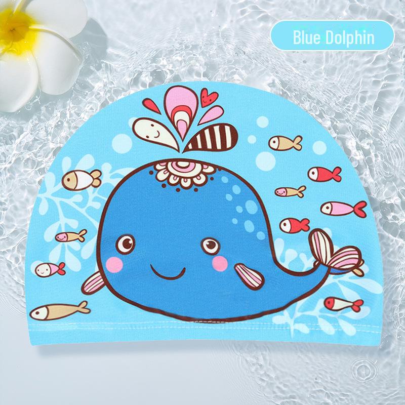 Детские шапочки для плавания с мультяшным принтом для мальчиков, девочек, младенцев и малышей