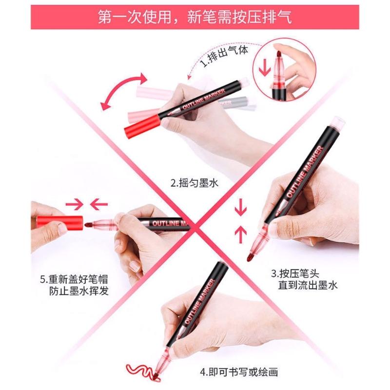 Marker Pen for Smooth Flow Glitter Gel Pen For Drawing Writing On Multiple Surfaces Fade Resistant Art Tools