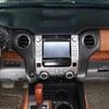Черный ABS Для Toyota Tundra 2014-2020 Автомобиль Центральная консоль Кондиционер Воздуховыпуск Рамка накладка наклейка Автоаксессуары