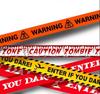 1Pc 6m Halloween Props Window Prop Warning Line Strip Plastic Skull Head Warning Tape Signs Witch Atmosphere Halloween Decora