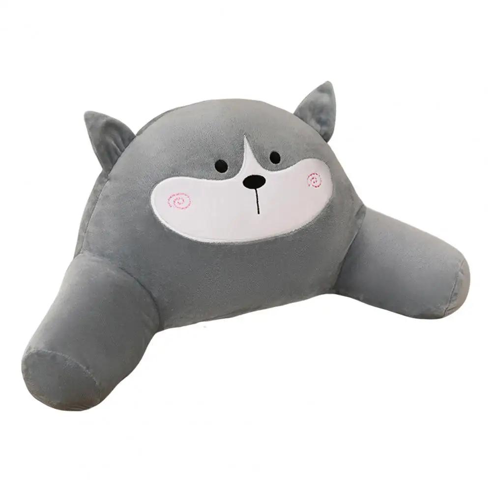 Arm Support Bed Pillow Cute Plush Throw Cushion for Sofa or Chair Waist Protector Backrest Pillow for Office Nap and Home Decor