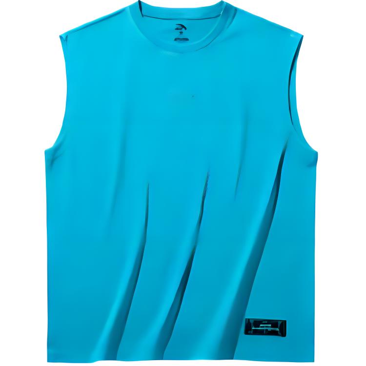 Anta Loose Fit Letter Breathable Basketball Vest Men Tops Fantasy-Blue 952511102-3