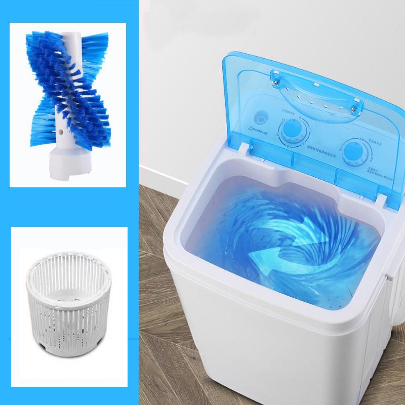 Small Household Electric Washing Machine Semi Automatic Shoe Washer Portable Dormitory Elution Integration Machine