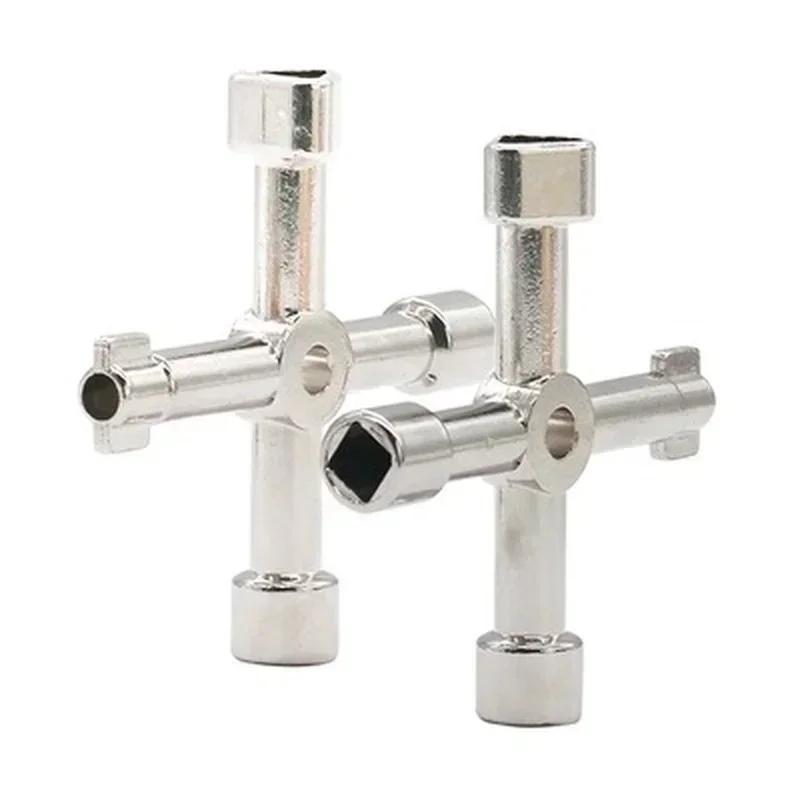 4 в 1 многофункциональный электрик сантехник утилита крестовой ключ универсальный квадратный треугольный ключ для газового рампа спускной радиатор