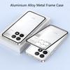 Противоударный чехол для телефона для POCO F6 Pro, металлический каркас из алюминиевого сплава + акриловая задняя крышка-бампер для POCO X6 Pro