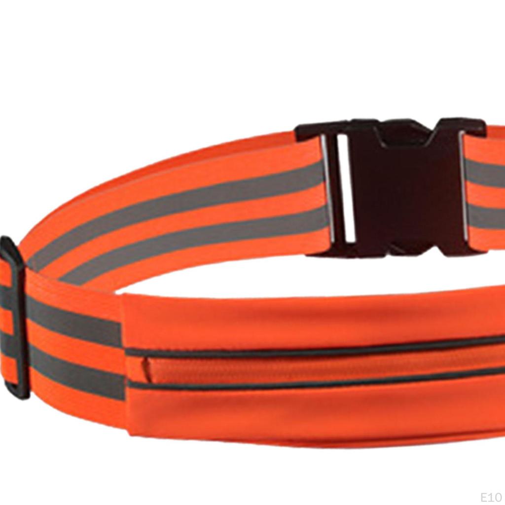 Adjustable Running Belt with Reflective Strap for Outdoor Activities