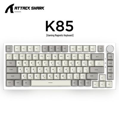 Русская механическая клавиатура Attack Shark K85: Магнитная ось, настраиваемая RGB-подсветка, регулируемый ход клавиш
