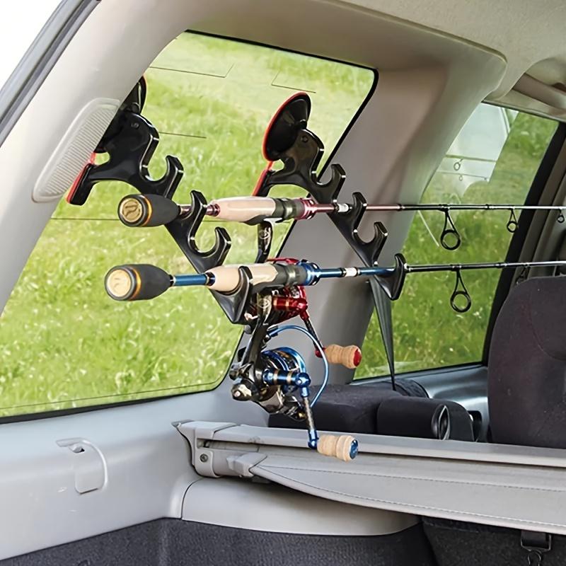 Suction Cup Vehicle Fishing Rod Storage Rack, Car Mounted Fishing Rod Placement Bracket, Fishing Accessories Organizer Holder