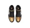 Nike Air 1 High Golf «Золотой носок» Ретро Мужские Черные Белые Золотые