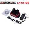 IDE/SATA External Hard Drive Docking Station 2 Bay 2.5" 3.5" HDD UK SD Card