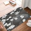 1 шт. Коврик для кухни с цветочным узором и божьей коровкой, нескользящий коврик для двери, поп-дизайн, коврик для ванной, коврик для ванной, ковер для дома, декор для раковины, прачечной