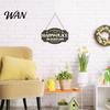Weather-resistant Porch Decor Wooden Welcome Door Sign for Front Door, Waterproof Hanging Sign, Hanger Decoration Home Farmhouse Garden Yard