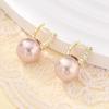 Pink Pearl & Pearl White Elegant Luxury Earrings - 2023 Trendy Design Ear Clips