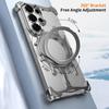Glacier Series Cooling Magnetic Phone Case With 360° Rotating Holder For Galaxy S26 Ultra 5G, Frameless Heat Dissipation Anti-Scratch Protective Cover
