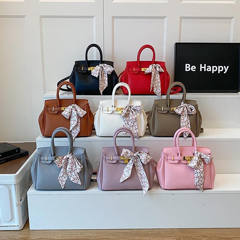 Премиальная платиновая сумка женская новая сумочка узор личи на плечо сумка-мессенджер универсальная сумка для поездок