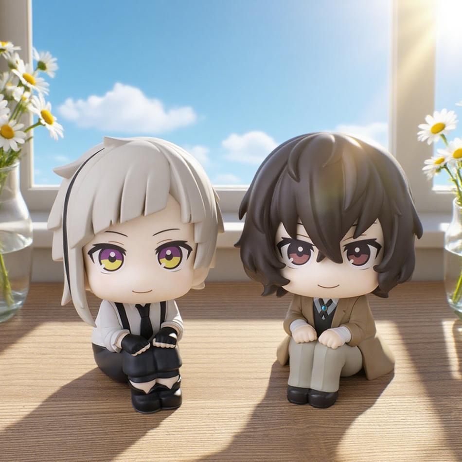 НОВИНКА MegaHouse Bungou Stray Dogs - Накадзима Ацуси Дадзай Осаму - Серия моделей Look Up Collection Мультяшный персонаж подарок на день рождения