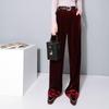 Xitao Модные женские свободные однотонные повседневные широкие брюки SSB-056