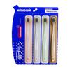 New User Discount: WISDOM Soft Bristle Toothbrush Set - 4-Pack with Easy-Tear Opening