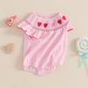 Летний комбинезон для девочки, классический, без рукавов, с принтом в клетку, присборенный комбинезон для новорожденных