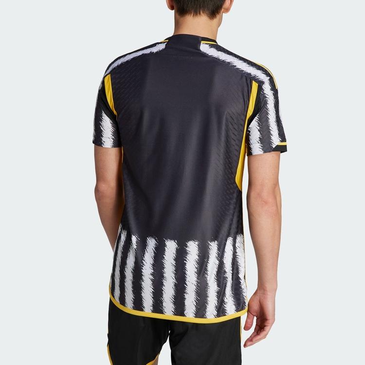 adidas Juventus 23/24 Home Authentic 'Black White' Men's HR8248