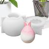 Пасхальные DIY Силиконовые Формы Милые 3D Силиконовые Формы Заячьи Ушки Форма Яйца Форма для Мыла Пасхальный Кролик Ушки Формы для Декора Яичной Скорлупы