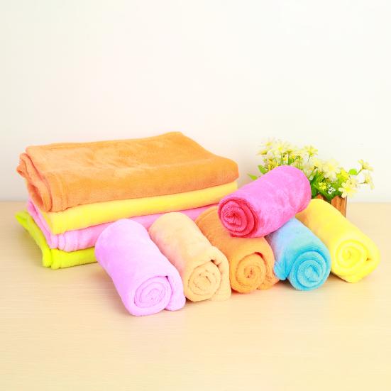 Coral Fleece Blankets Super Soft Shaggy Universal Solid-color Fleece Blankets for Sofa